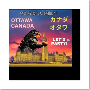 OTTAWA T-Shirt CANADA MONSTER JAPANESE Hoodie Posters and Art